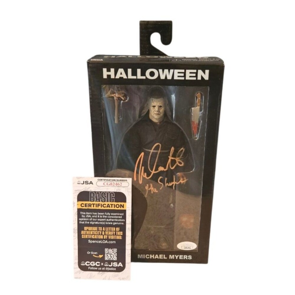 Nick Castle Halloween Signed Michael Myers NECA Figure Autograph JSA COA